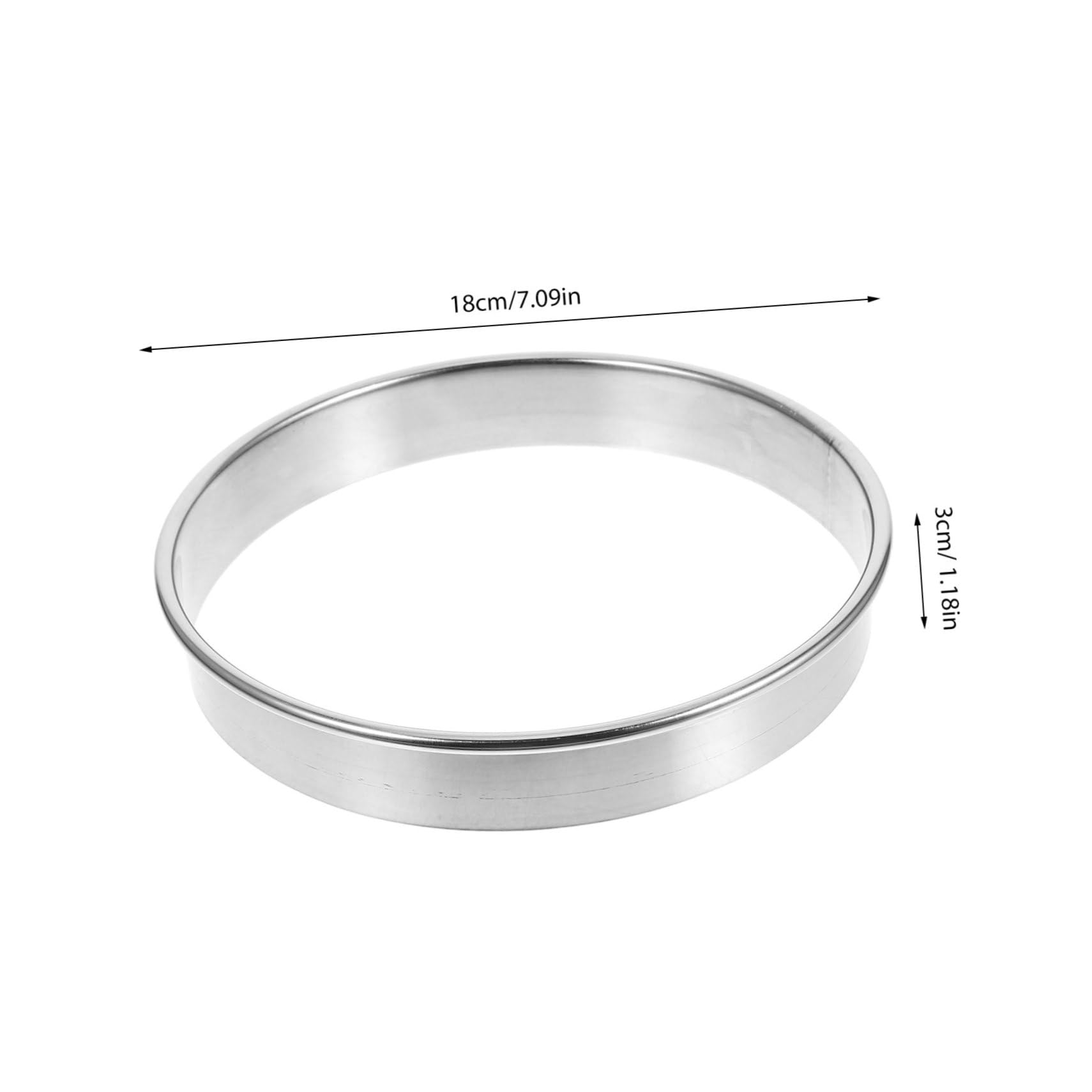 BESTonZON Stainless Steel Circle Mold for Pizza Making Baking Tool for Homemade Pizzas Durable Pastry Cutter for Ovens and Grills Sturdy Reusable Accessories