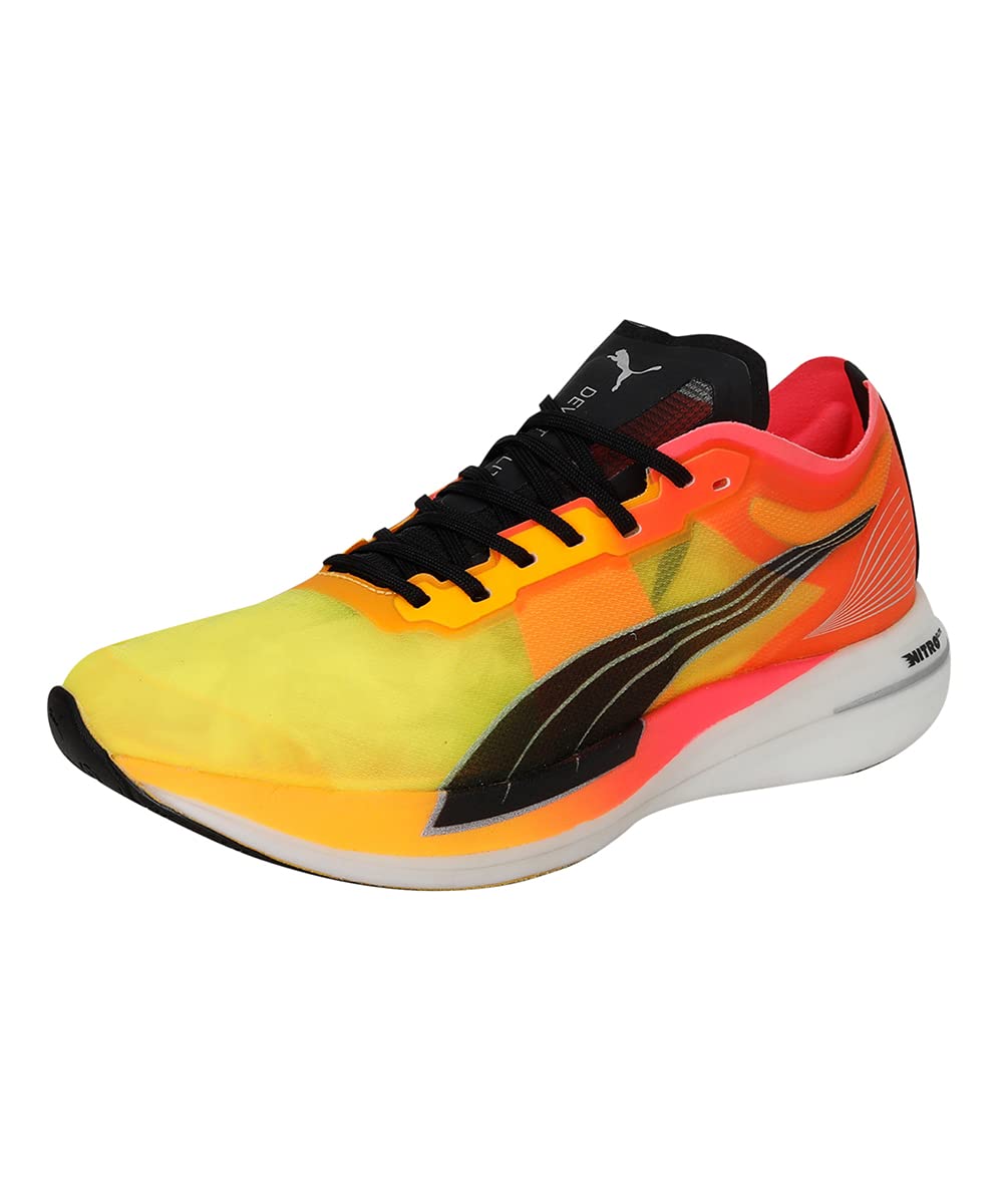 Puma Mens Deviate Nitro Elite Fireglow Sun Stream-Sunset Glow Running Shoe - 10UK (37760201) (B0B1NX3Y99) Amazon Price History, Amazon Price Tracker