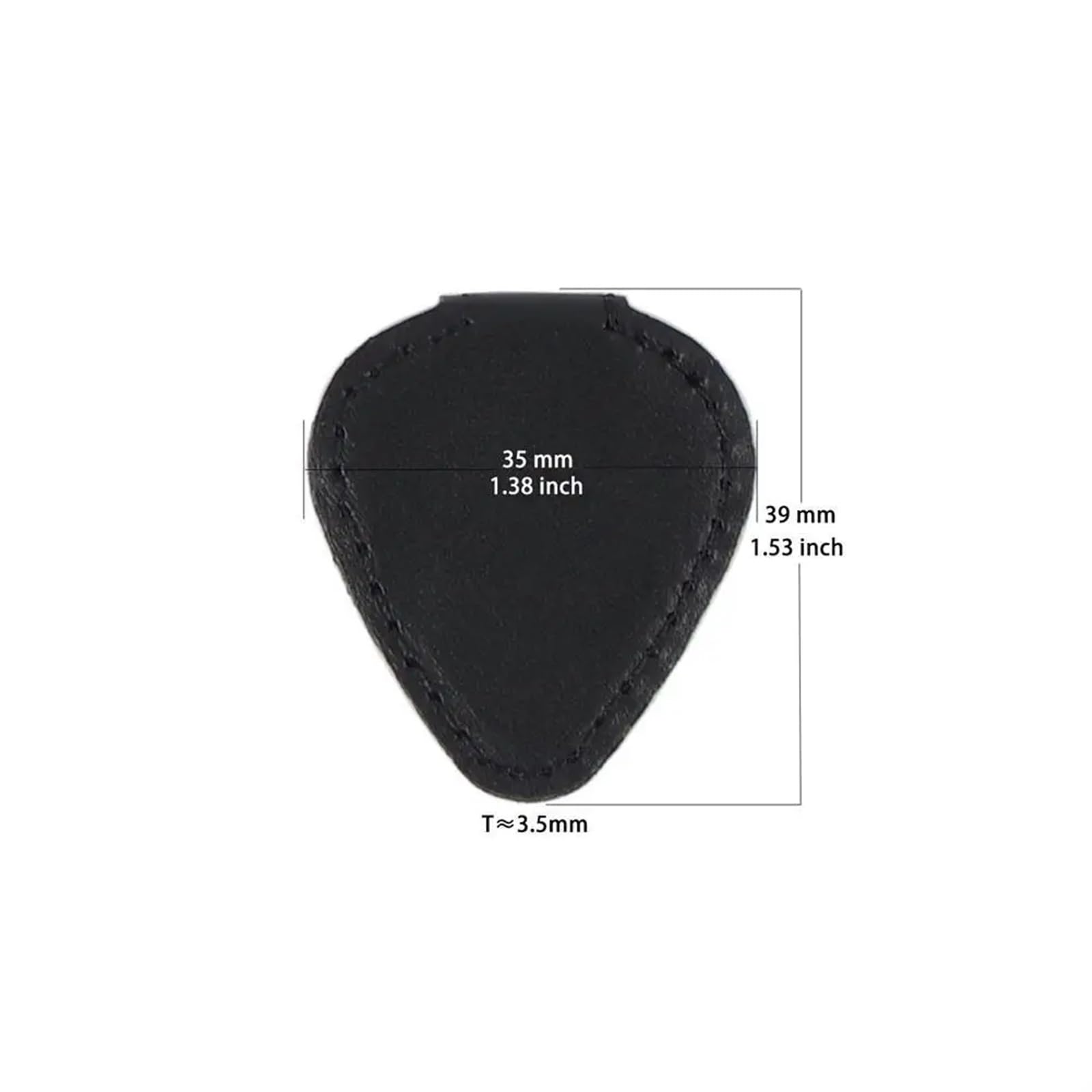 Uchwyt na kostki gitarowe, 2 szt. Przenośna skórzana torba na gitarę Pokrowiec do przechowywania 2 w 1 Kostki Uchwyt na telefon komórkowy Akcesoria do instrumentów muzycznych Etui na gitarę(Brown)