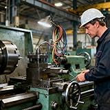 sourcing map 2Pcs Knurled Thumb Nuts, M10 x 40mm Clamping Nuts Round Knobs Fasteners Copper Core Lock Nut for 3D Printer Parts, Machine Tools(Black) - Image 6