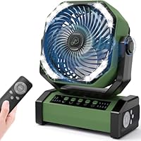 Amazon | 【自動首振り＆20000mAh】 扇風機 キャンプ アウトドア 充電