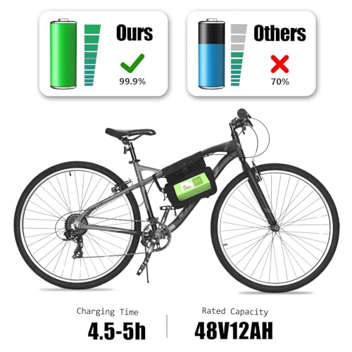 Image of 48V12000mAh Ebike Battery 36V 48V 52V 12Ah 20Ah 30Ah Electric Bike Scooter Lithium ion Battery with 30AMP BMS for 200W-800W Electric Bicycle Motor