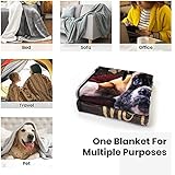 Tupmnbry Boxer Dog Blanket Cute Puppy Throw Blanket Super Soft Flannel Throw Blanket Lightweight Fluffy Plush Fuzzy Bed Blanket for Cute Pet 60"X80" - Image 7