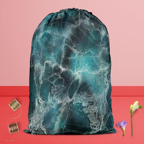 Image of ArtzFolio Abstract Surface D2 | Reusable Sack Bag | Bag for Gym, Storage, Vegetable & Travel
