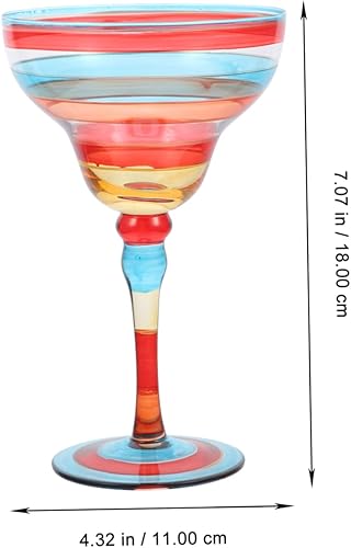 Miniatura 8 de Copas mexicanas Copas de Martini Copas de vino de cristal Copa de vino pintada a mano Copa de vino tinto Copa de vidrio mexicano Copa de Margarita