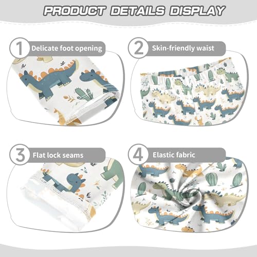 Animal Dinosaur Cactus Girls Leggings Soft Stretch Workout Yoga Dance Pants for Kids Casual Tights3