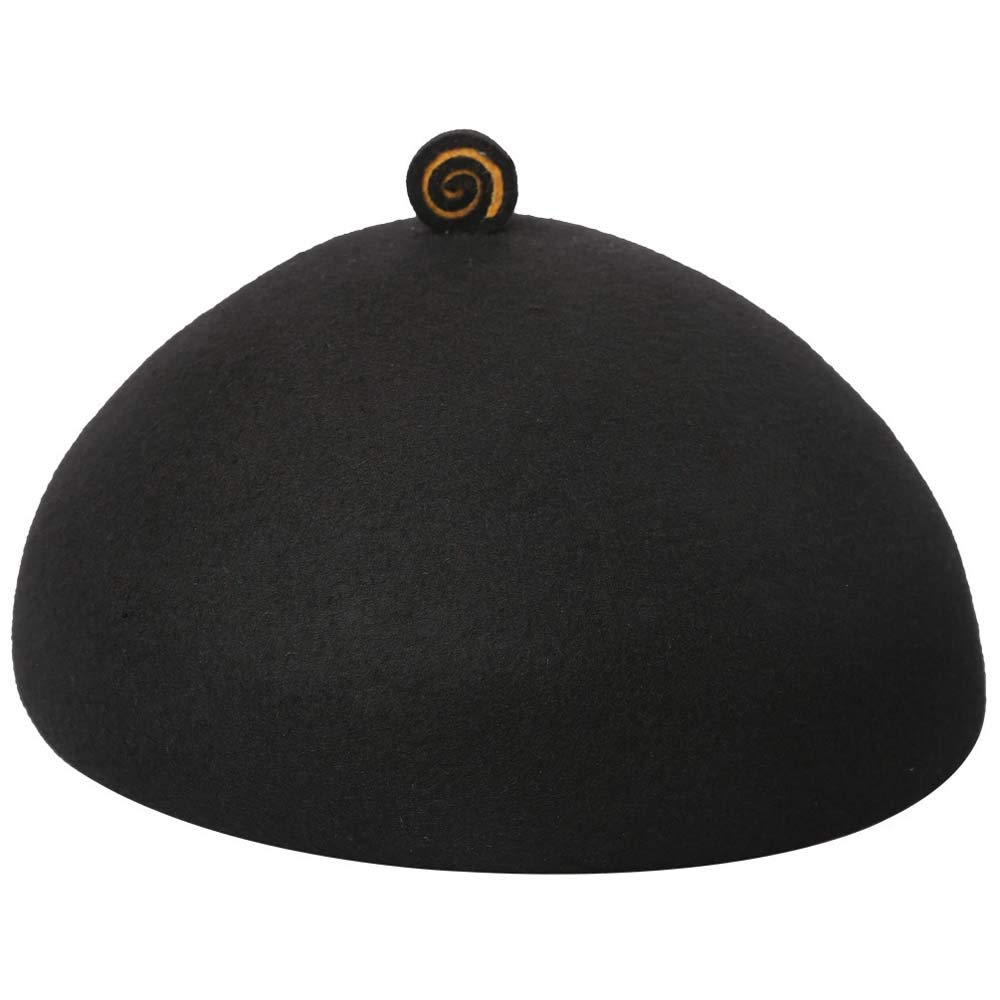 Béret classique en laine noire JIA JIA style élégant français