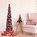 N&T NIETING - Árbol de Navidad con soporte, 152 cm, plegable, para...
