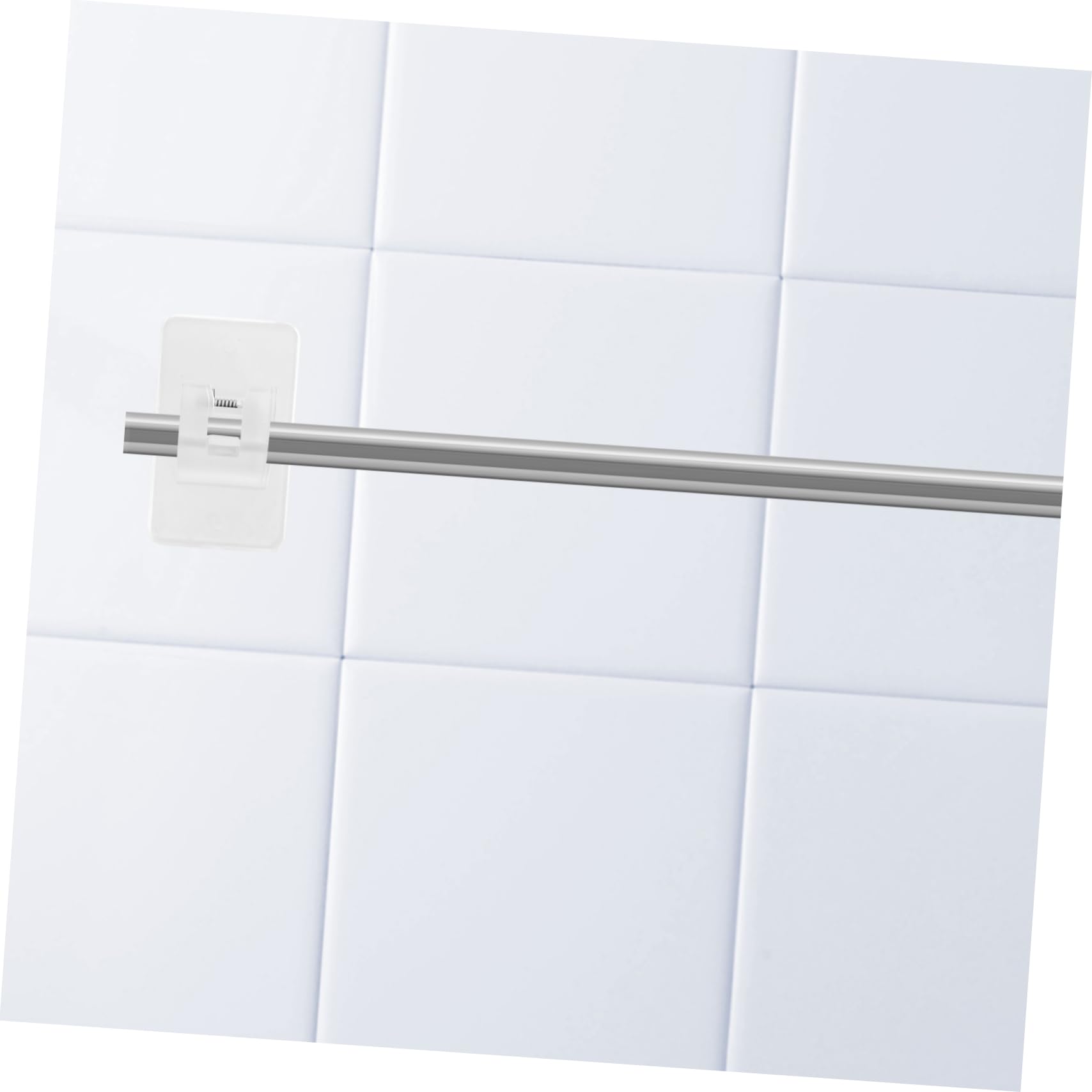 MAGICLULU 5 Ensembles Supports Auto Adhésifs pour Tringles À Rideaux Lot de Crochets Fixes pour Salle De Séjour Cuisine Et Salle De Bain Installation Facile Et Pratique Capacité 4 Pièces * 5
