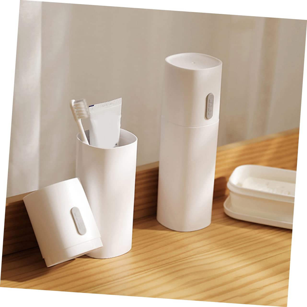 Juego de 5 cepillos de de Viaje, Color, White, 19.8X6.2X6.2CM, Organizador de Bolsas