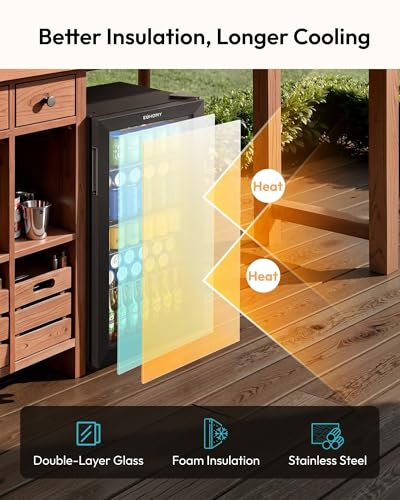 EUHOMY 130 Can Mini Fridge
