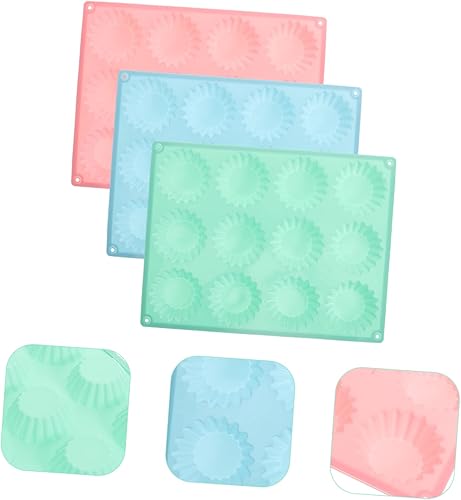 Miniatura 4 de HEMOTON 6 Pcs Cake Mold Molds Jelly Candy Cookie Stencils Gummy Molds Silicone Chocolate Molds Molde De Para Resina Silicone Mold for Baking Biscuit