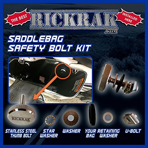 Rickrak New Sureklik Harley Davidson Saddle Bag Safety Bolt Kit For Hard Bags #TOP3