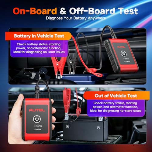 2026 Autel MaxiBAS BT506 Car Battery Tester, 6V 12V 100-2000 CCA Car Battery Analyzer, 12V 24V Auto Cranking/Charging System Test, Adaptive Conductance, High-Precision Battery Load Test for All Cars - Image 5