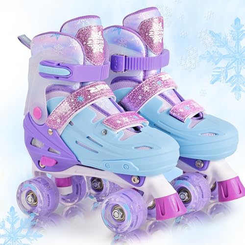 2pm Sports Patines Para Niñas 3-12 Años - Modelo Copos De Nieve Violeta Uso Interior Exterior - Talla Infantil 10-13c 6 Ajustes - Principiantes 2pm Sports Patines Para Niñas 3-12 Años - Modelo Copos De Nieve Violeta Uso Interior Exterior - Talla Infantil 10-13c 6 Ajustes - Principiantes