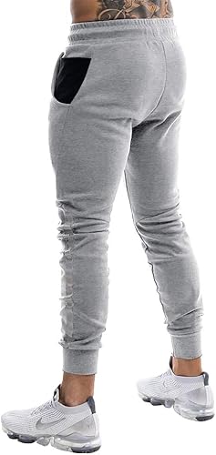 Miniatura 3 de Wangdo Pantalones deportivos ajustados para hombre, pantalones deportivos cónicos para entrenamiento, pantalones deportivos casuales para correr