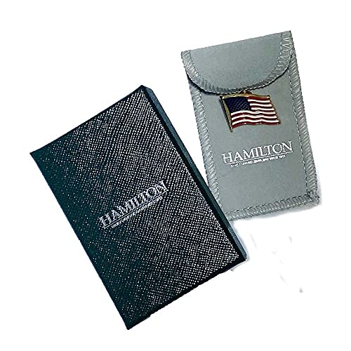 Patriotic Pins A Hamilton Jewelers American Flag Lapel | Handcrafted In America Style Options Brass Gold Plate Red, White And Blue Enamel Stripes Travel Pouch & Gift Box Included (Waving Pin 5-Pack) #TOP5