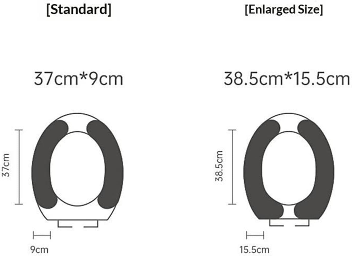 Universal Static Cling Toilet Seat Cover Washable Cartoon Design With Handle All Season Use Adhesive Toilet Pad(AL)