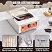 VEVOR Chocolate Tempering Machine, 17.6 Lbs 2 Tanks Chocolate Melting Pot Temp Control 86~185℉, 1500W Stainless Steel Electric Commercial Food Warmer for Chocolate/Milk/Cream Melting and Heating