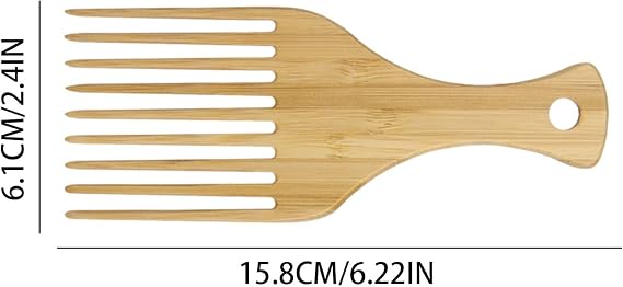 Wide Tooth Comb Men Organic Wooden