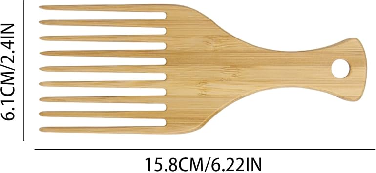 Wide Tooth Comb Men Organic Wooden