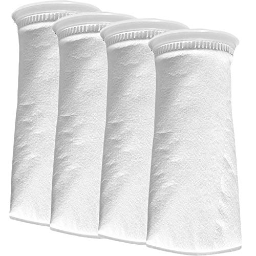 HRTFILTERS 200 Mikrometer, 10,2 cm Ring, 22,9 cm kurze Beutelfilter, Filz-Filtersocke für Aquarium, Meeresriffsbecken (200 Mikron/um 10,2 x 22,9 cm) Cover