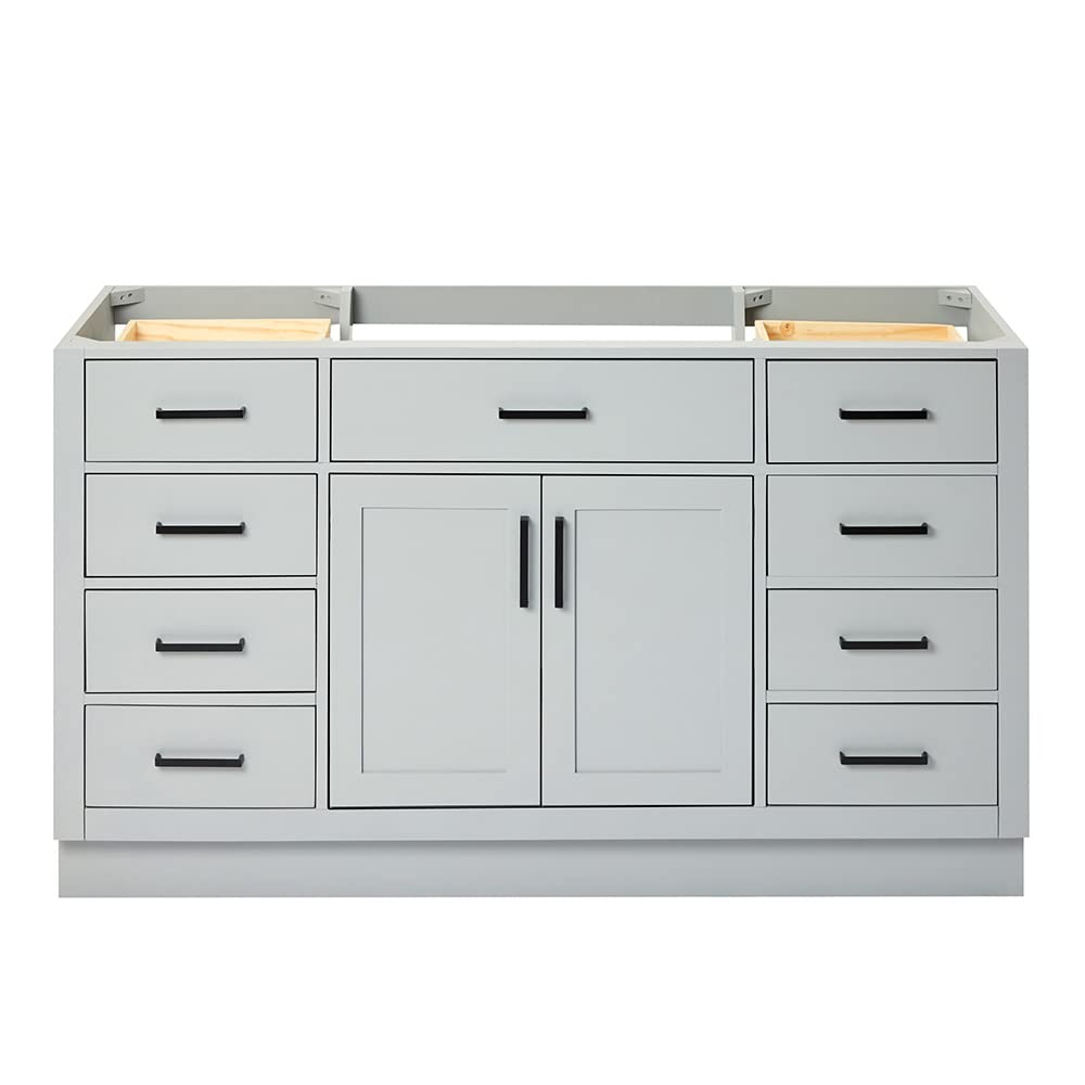ARIEL Hepburn 60 inch Bathroom Vanity Base Cabinet