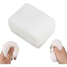 Tofu Squeeze Toys, 2026 Upgraped Cube Shaped Dough Fidget Block with Slow Rise Texture, Squeeze Ball for Anxiety Relief, White Cube Stress Toys for Adult Kid Autism 1PCS-Rectangle