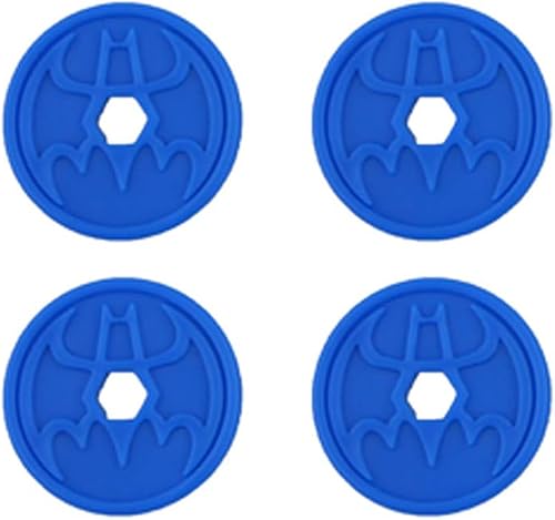 Reemplazo de 4 discos de proyectil azules para Fisher-Price Imaginext DC Super Friends RC Transformando Batbot Playset - BFT56