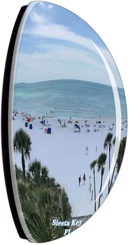 Miniatura 2 de Imanes de cristal para nevera Siesta Key Crescent Beach Florida USA Travel Souvenir divertido adhesivo para regalo, decoración del hogar, oficina,