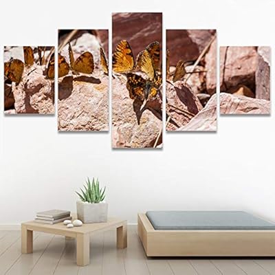 SIGNWIN 5 Panel Canvas Wall Art Modern Art...