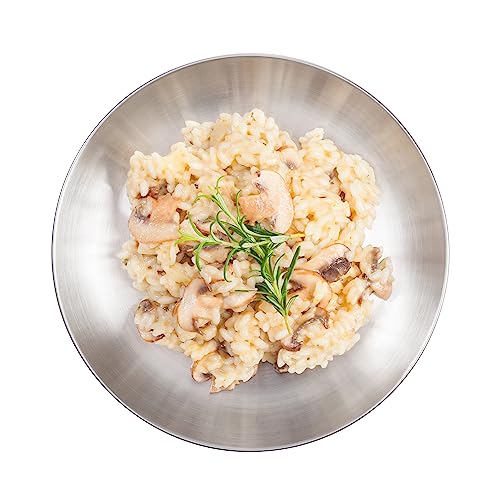 Tatonka Large Plate (Ø 23 cm) - Camping-Teller aus hochwertigem Edelstahl (18/8) - Lebensmittelecht und resistent gegen Fruchtsäuren