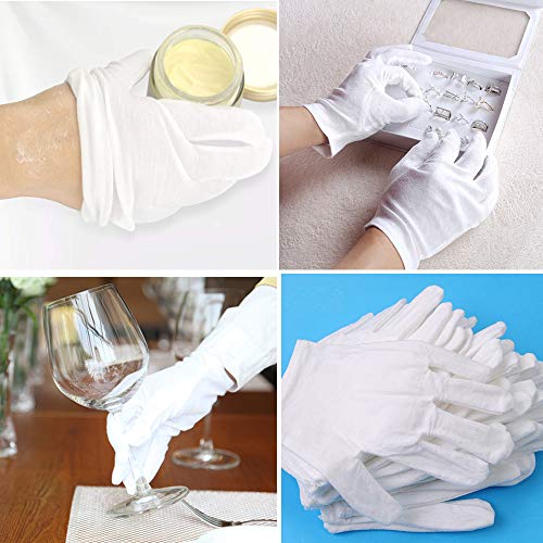 White-Cotton-Gloves-Large-Moisturizing-Gloves-for-Dry-Hands-Eczema-Overnight-Lotion-Spa-10-Pairs-Jewelry-Inspection-Work-Gloves-for-Men-and-Women