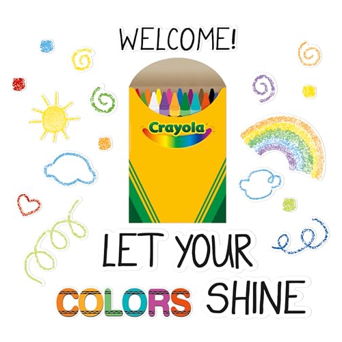 Décoration murale Eureka Crayola Let Your Colors Shine pour école
