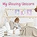 Unicorn Wall Decor, Glow In The Dark Unicorn Posters for Girls Bedroom, Glowing Pictures including Inspired Words, Birthday Gift for Girls, Little Kids Nursery, Toddlers