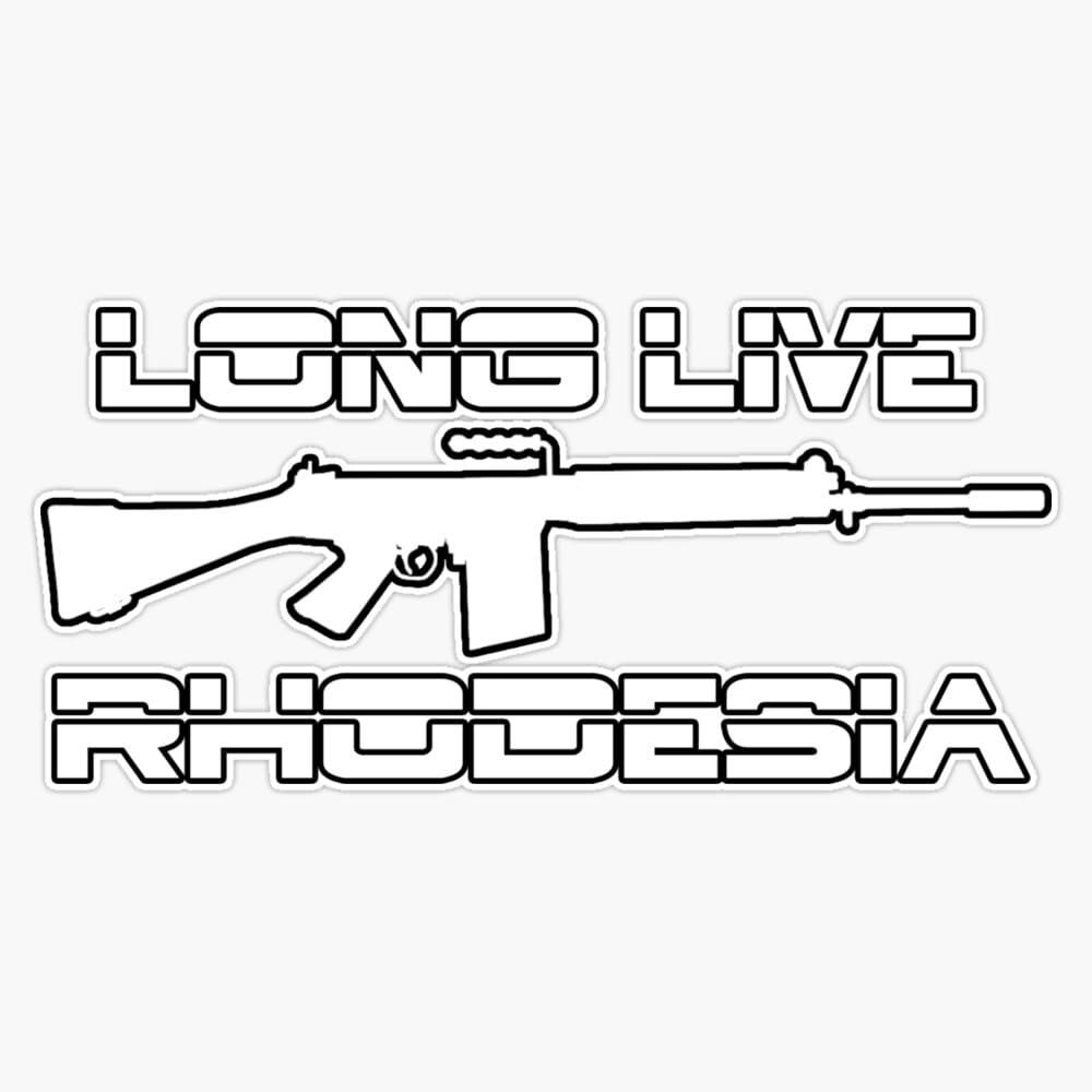 Rhodesia Window Bumper Sticker Decal 5"