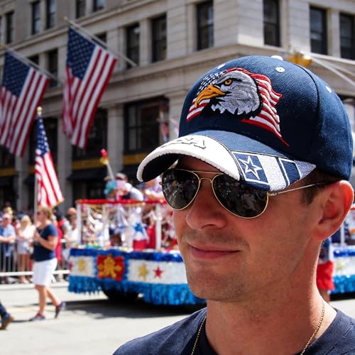 Image of Patriotic-USA-Eagle-Baseball-Caps-Woman-Man-Sun-Hat for 4th-July