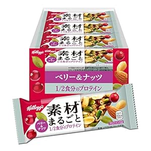 ケロッグ 素材まるごとプロテインバー ベリー&ナッツ 12本セット 1,285円(107.1円/個)(1,214円、101.2円/個)!プライム会員は送料無料! ケロッグ 素材まるごとプロテインバー ベリー&ナッツ 12本セット 1,285円(107.1円/個)(1,214円、101.2円/個)!プライム会員は送料無料!
