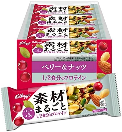 （07:30時点） ケロッグ 素材まるごとプロテインバー ベリー&ナッツ 12本セット