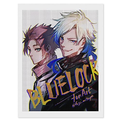 ブルーロック ダイヤモンドペイント 5Dダイヤモンドアート モザイクアート ダイヤモンド四辺形 DIY ハンドメイド フルペーストタイプ ダイヤモンドペイント モザイクビーズ ラインストーン 刺繍 絵画 壁飾り 装飾支援用品 壁掛け クラフト ダイヤモンドパズル 象嵌キット 人気 モダンアート ギフト ファッション 実用的なプレミアム