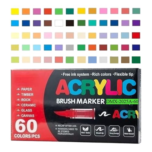 Marqueurs de peinture acrylique anti-bavure pour dessiner proprement