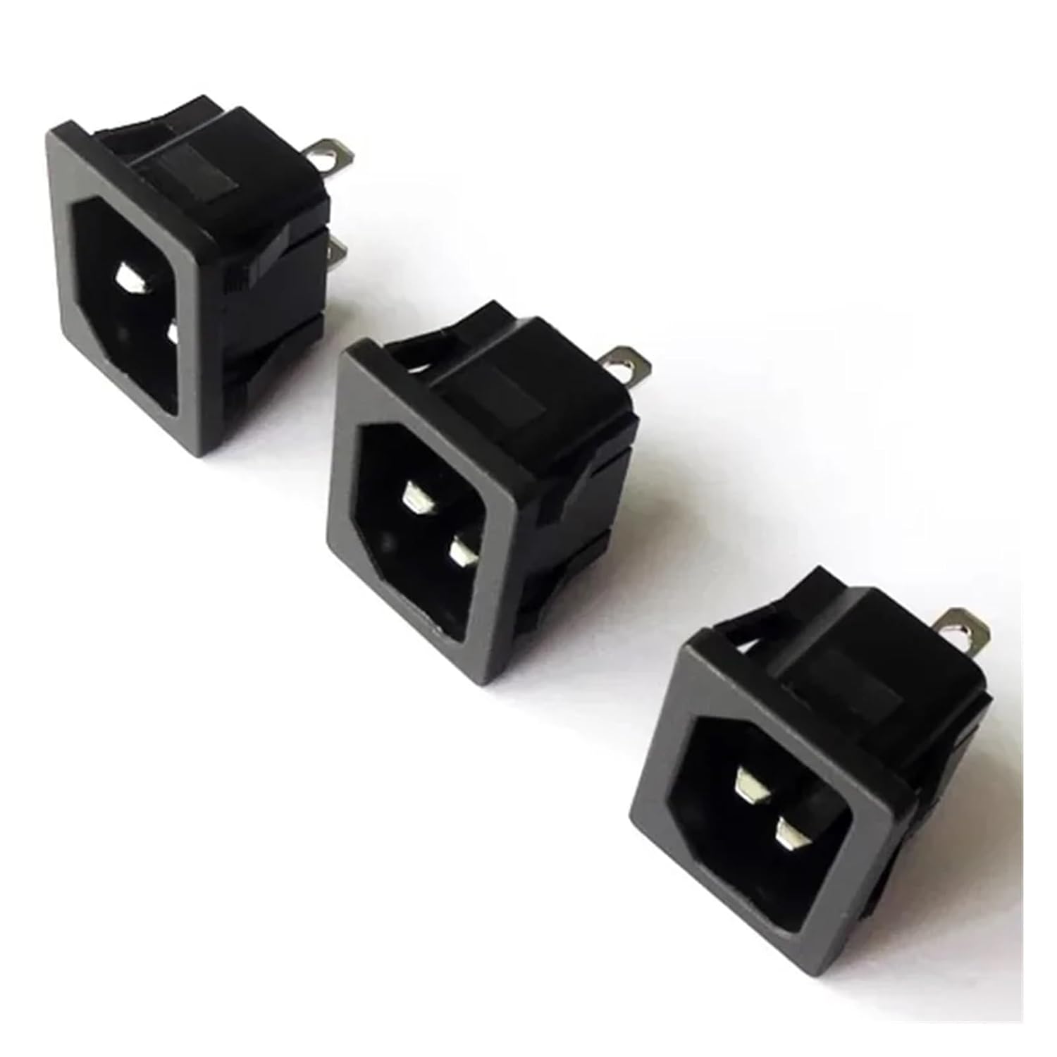 AC Power Outlet C14 LEC320 C14 3 Pin Panel Inlet Socket 250VAC 10A(20PCS)