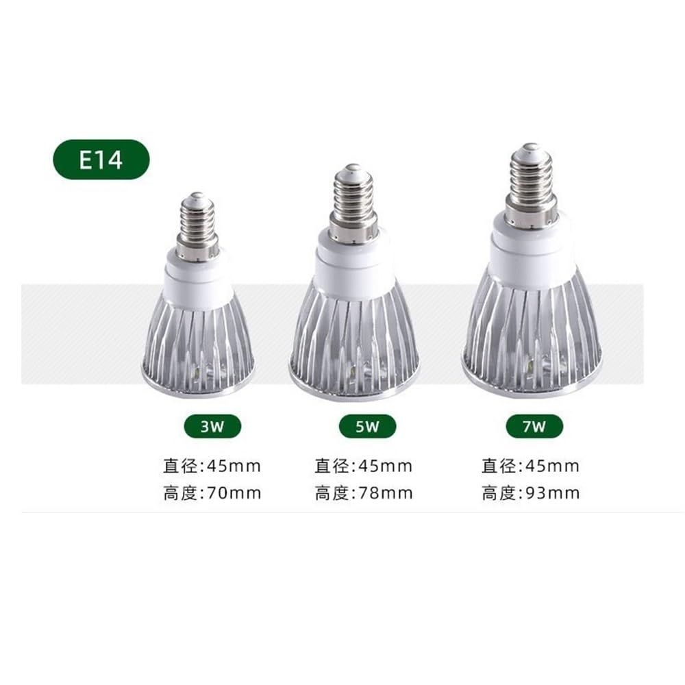 Bombillas para el hogar, 20 Unidades/Lote, Foco LED, CA 85-265 V, GU10/G5.3/E27, lámpara de Rosca COB, Foco de Aluminio, lámpara para el hogar.