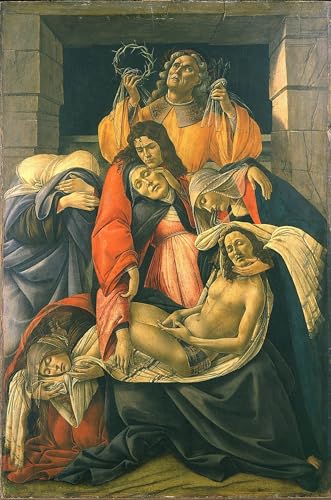 Cuadro de Botticelli La lamentación sobre Cristo, pintura al óleo de alta calidad 60x90