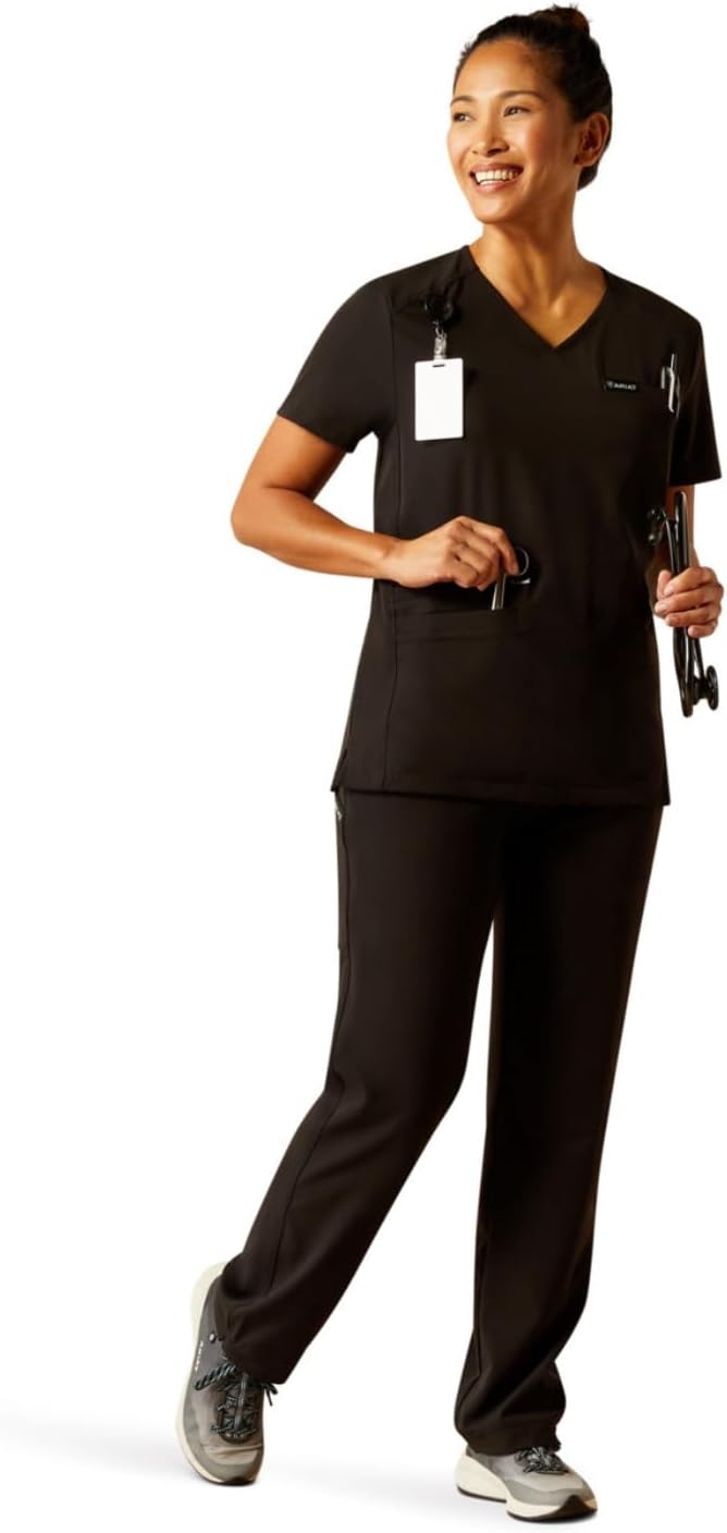 Ariat Womens Clara 6 Pocket Scrub Top - Image 3