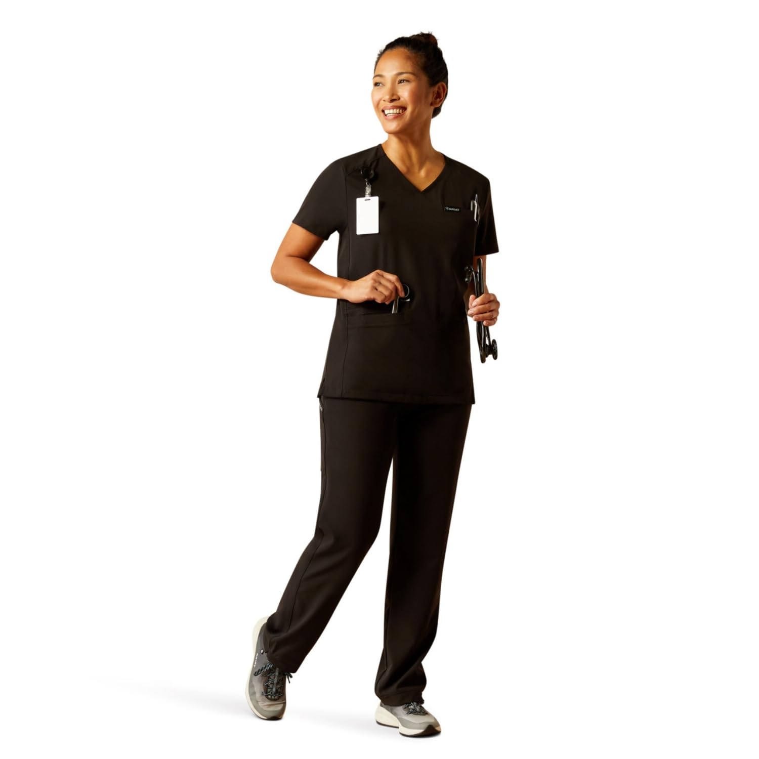 Ariat Womens Clara 6 Pocket Scrub Top