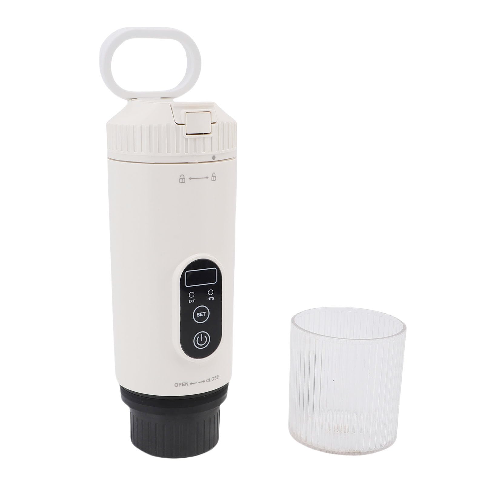 Naroote Cafetera Portátil, Cafetera Eléctrica Espresso, Cafeteras A Presión De 21 Bares con Carga Tipo C, Ideal para Cápsulas DolceGusto Café Molido, Viajes Camping Oficina (WHITE)
