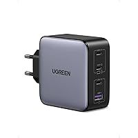 UGREEN 100W Caricatore GaN Type C Multiplo Porte, Caricabatterie USB da Muro Compatibile