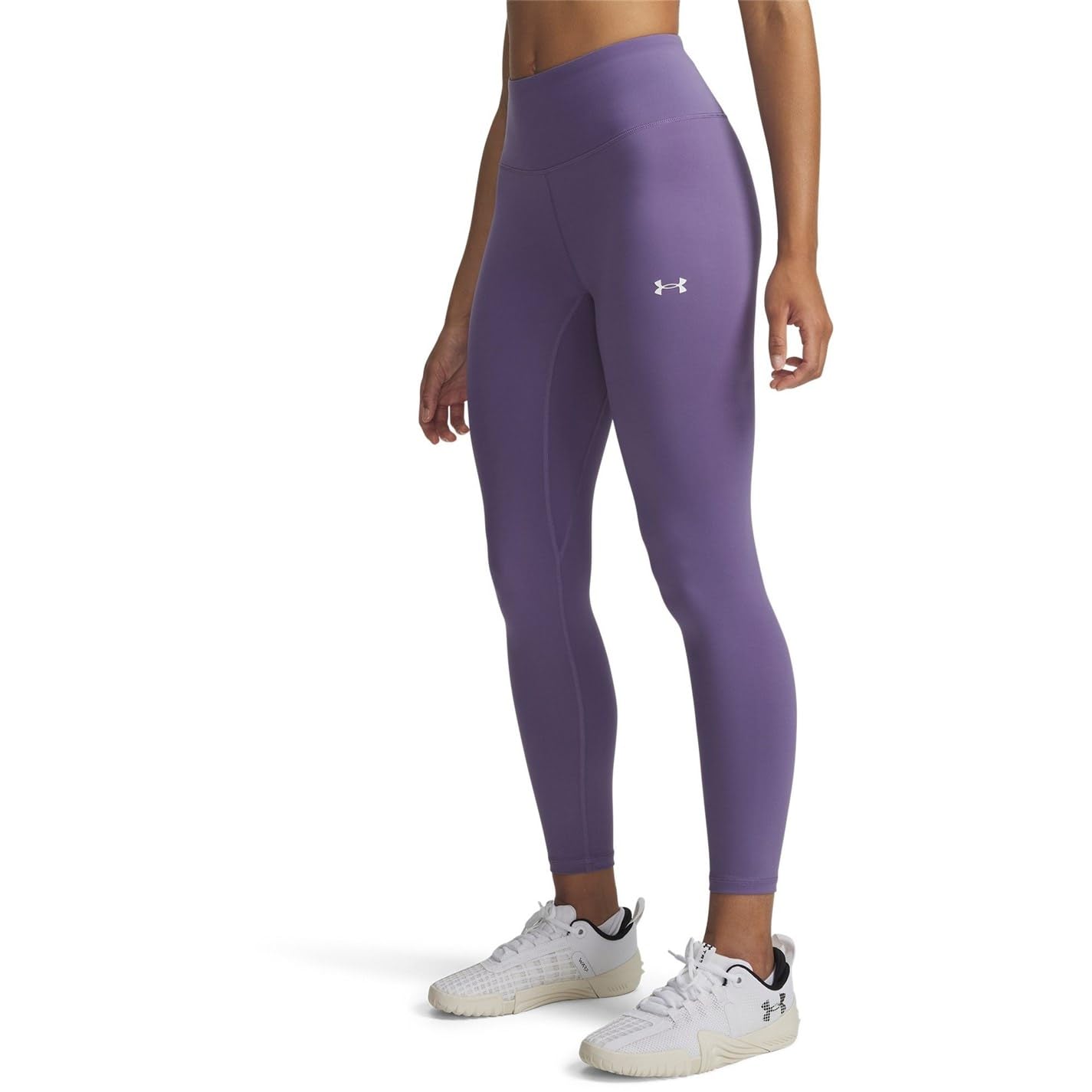 Under Armour Women's Motion Ankle Gym Legging - Purple/White - 10 (S)
