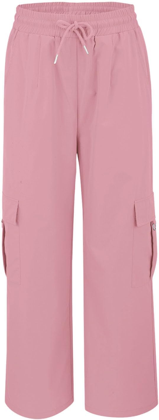Women Cargo Hiking Pants Baggy Wide Leg Pant Straight Trouser Workout Athletic Joggers Lightweight Travel Streetwear